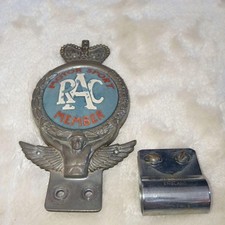 British RAC Car Badge with DESMO Base Phillips Head Screw BMC Vintage From Japan