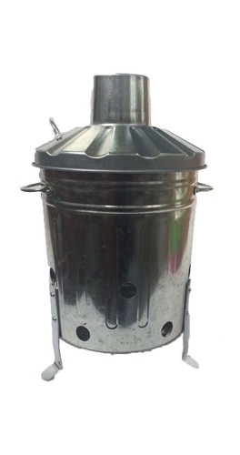 Galvanised metal incinerators - galvanised,