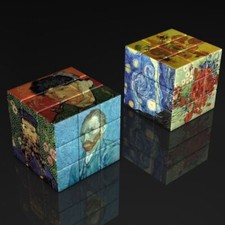 Da Vinci Van Gogh Monet Oil Painting Art Rubik's Cube Toys