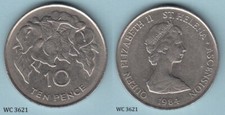 St. Helena & Ascension 10 Pence 1984 (Elizabeth II) Coin