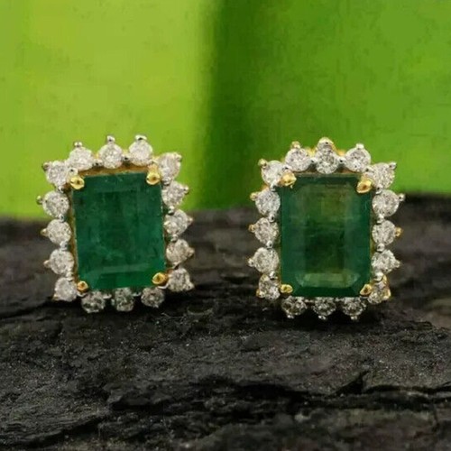 Green emerald diamond - green,