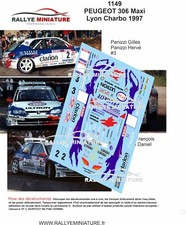 DECALS 1/43 REF 1149 PEUGEOT