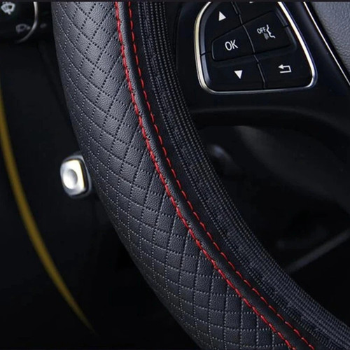 Leather car steering wheel - leather,