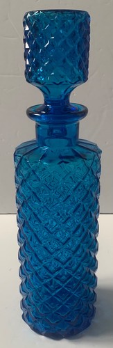 Vintage empoli decanter blue - empoli,