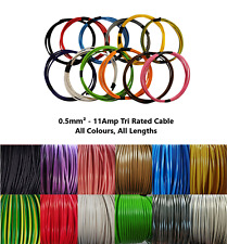 0.5mm² - 11 Amp Tri Rated Cable Automotive Panel Electrical Wire Loom Car Van