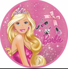 Barbie Edible Birthday Cake Topper Cake Friends Party Sugar Mass + TEXT