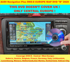 AUDI Navigation Plus RNS-E EUROPE MAP DVD "B" 2020 UPDATE A3, A4, A6, R8,RS3, S3