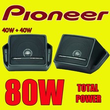 PIONEER 80W TOTAL BOX TYPE SHELF REAR DECK CAR/VAN/CARAVAN/BOAT/POD SPEAKERS NEW