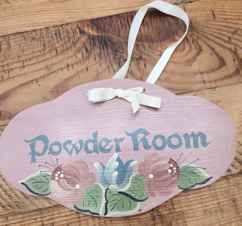 Vintage mauve floral powder - vintage,