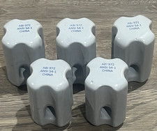 5 Pack Porcelain Guy Strain Wire Insulator ANSI 54-1 For Max 3/8" Wire ABI972