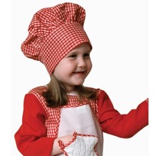 Dress Up America Gingham Chef Hat For kids - Available in Red and Black Colors