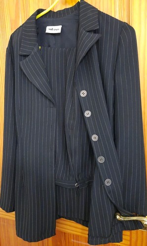 Milano pinstripe lady suit - pinstripe,