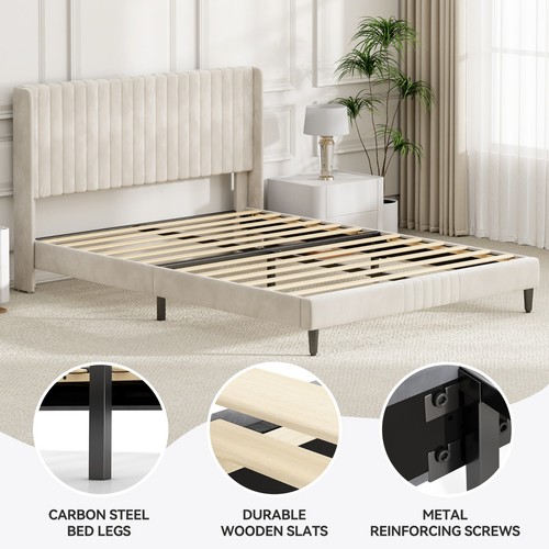 Charlie upholstered bed frame - bed,