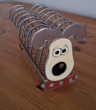 Wallace & Gromit Gromit 7 Slice Metal Toast Rack Collectable 