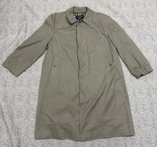 Burberry Camden Trench Coat Men Sz 58 Reg Beige Nova Check Lined  Jacket