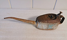 Vintage KAYES 1/3 Pint 'Pie Crust' Oil Can with Customary KAYES Brass label