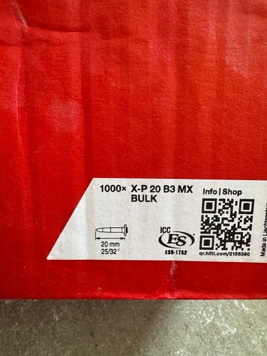 Hilti nails 1000x20mm - nails,