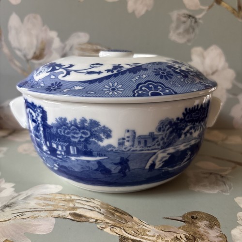 Spode blue italian lidded - blue,