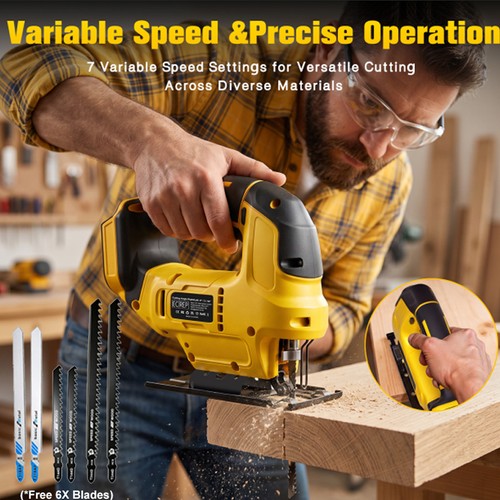 Cordless jigsaw variable speed - cordless,
