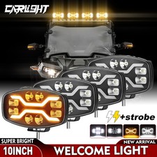 4PCS Dual White & Amber DRL