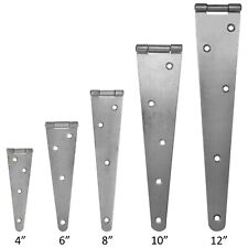 STRAP HINGE PAIR Small-Large Backflap T Door Shed Cabinet Gate HEAVY DUTY STEEL