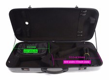 Double 4/4 Violin Case Viola