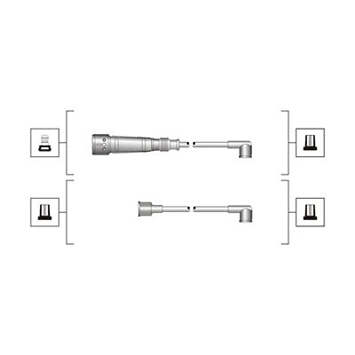 Ignition cable kit magneti - ignition,