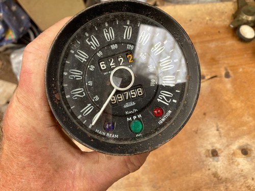 Jaeger vintage car speedometer - vintage,