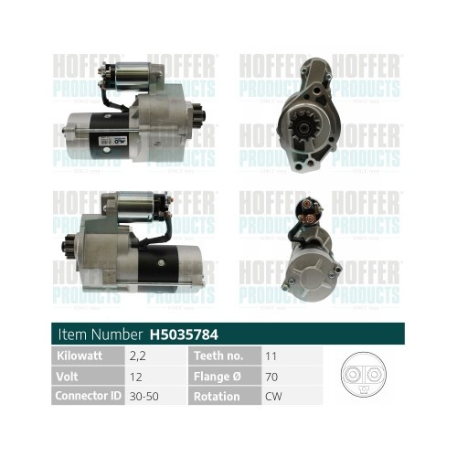 Hoffer starter for - hoffer, nissan
