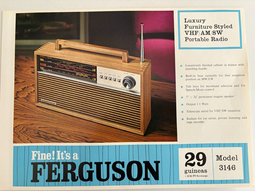 Ferguson 3146 vhf sw - 3146, vhf/am/sw