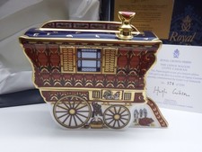 ROYAL CROWN DERBY  THE LEDGE WAGON GYPSY CARAVAN 1ST QUALITY