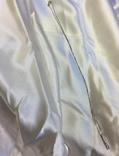 18 CT (750) WHITE GOLD  DIAMOND INGOT NECKLACE 18 INCH  TOTAL WEIGHT 3.9 GRMS.