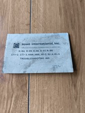 Original Rowe AMi Vinyl Jukebox Troubleshooting Aid