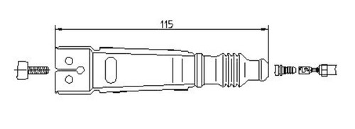 Spark plug connector - plug, for