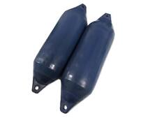 Blue Inflatable Boat Fender Buoys x2 (15CM x 51CM Castro Sailing Twin Eye)