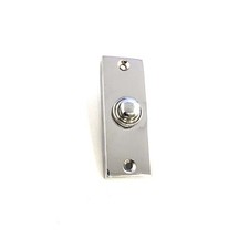 Solid Polished Chrome Victorian Door Bell Chime Push Button Press 