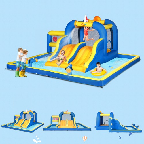 Bouncy castle with slides - castle,