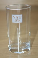 Collectable Breweriana - VAT 69 Whisky Glass - Spirit Glass