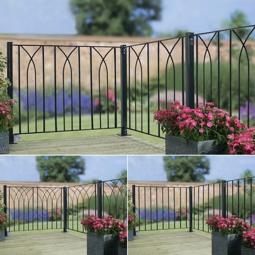Metal decking fence - decking,