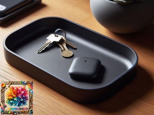 Modern rectangular key tray - tray, |