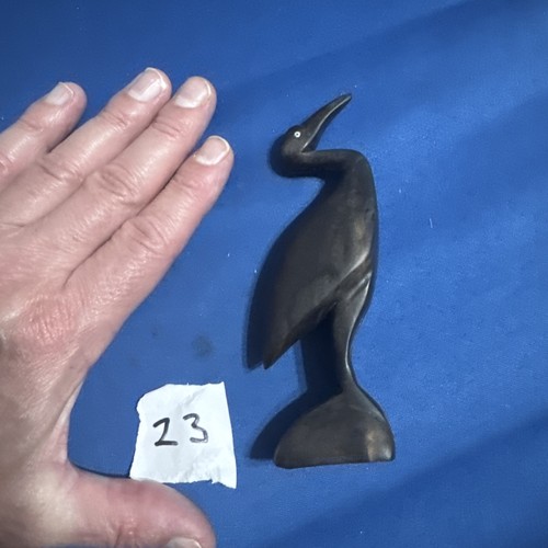 African carved black - black, wooden