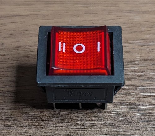 Rocker switch off 3 - on,