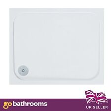 Eacon Low Profile Rectangle White Stone Resin Acrylic Shower Tray | 1000x700mm