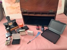 VICTORIAN POSTAL WRITING BOX & INTERESTING CONTENTS