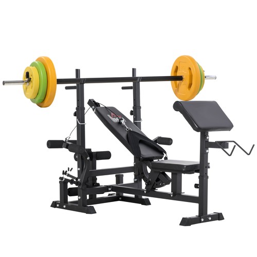 Homcom weight bench with - homcom,