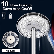48LED Solar Flag Pole Light,Super Bright Outdoor Solar Flag Light 20-25 Ft pole