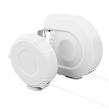 RETRACTABLE SINGLE WASHING LINE WALL MOUNTED EXTENDABLE LAUNDRY CLOTHESLINE REEL