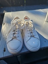 Ted Baker Women's White Leather Trainers With Floral Side Size 6 Signs of Wear