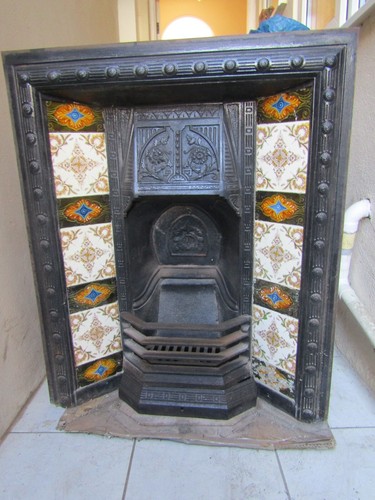 Fireplace vintage cast - fireplace, –