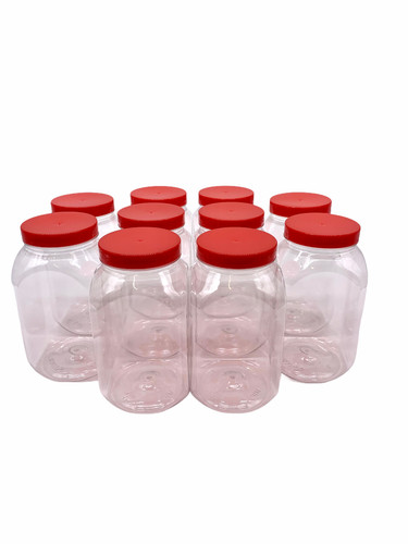 Litre square plastic - 10, x